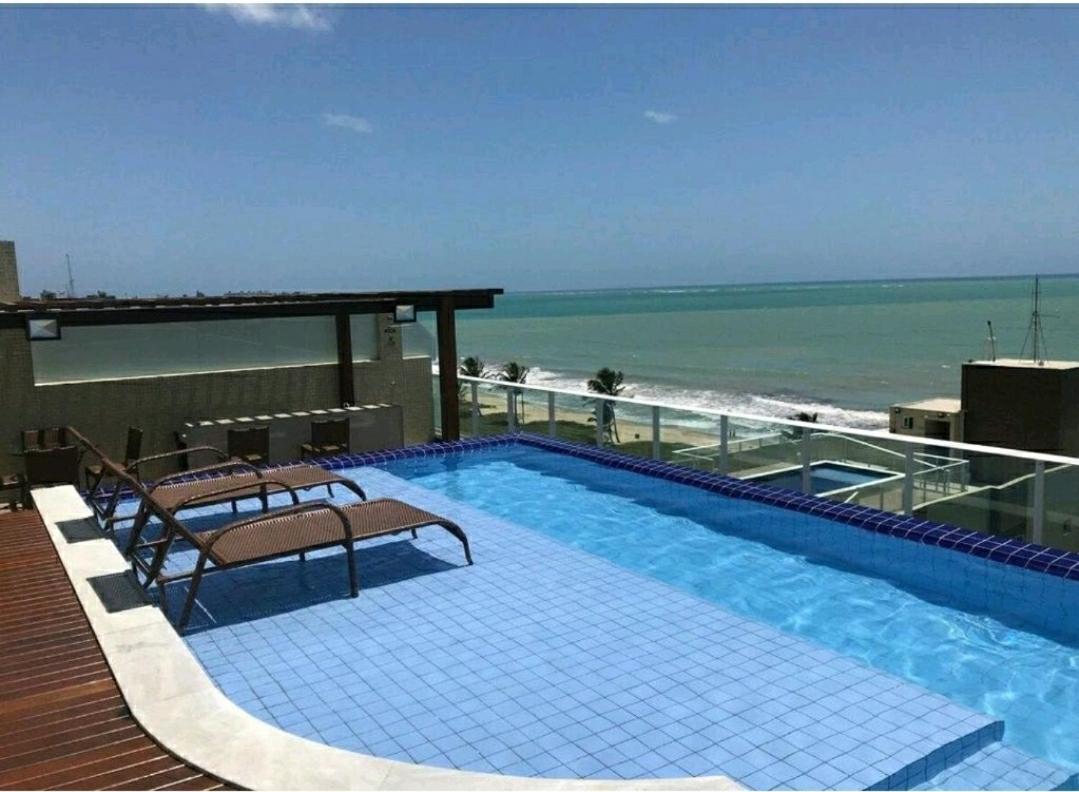 Flat Bello Plaza - Piscina Com Vista Da Orla Cabedelo Bagian luar foto